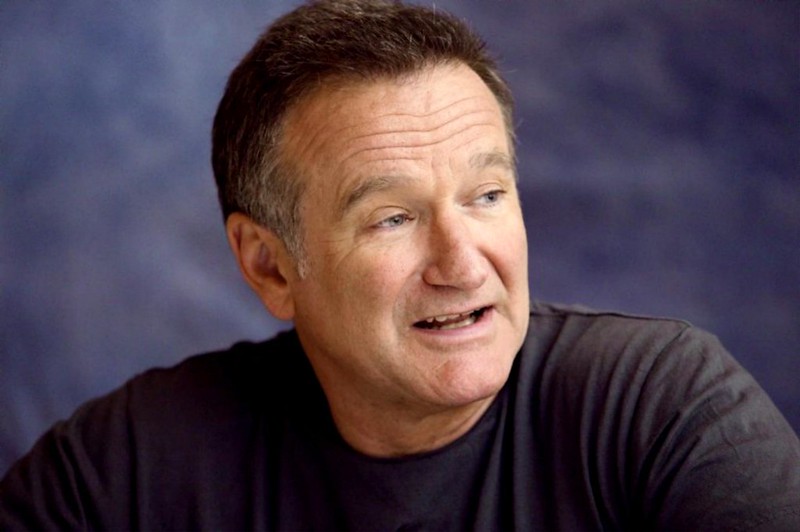 Portrait Photo of American actor and comedian Robin Williams.