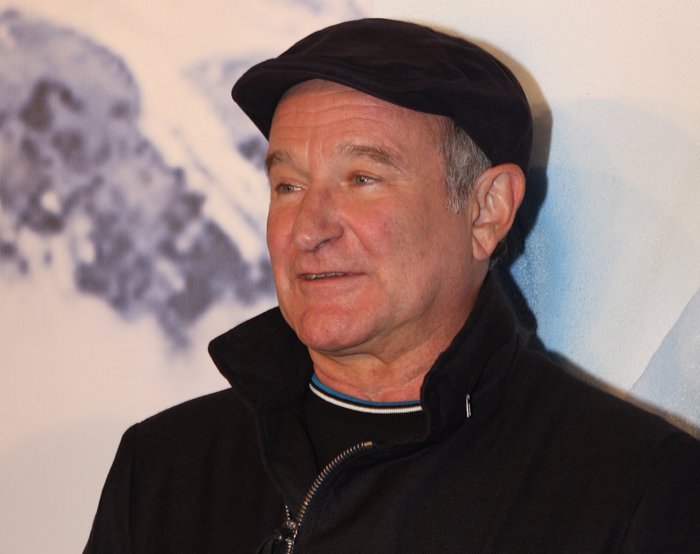 Portrait Photo of American actor and comedian Robin Williams.