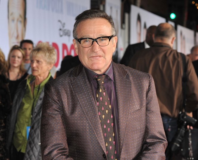 Robin Williams at the world premiere of his new movie Walt Disney's 