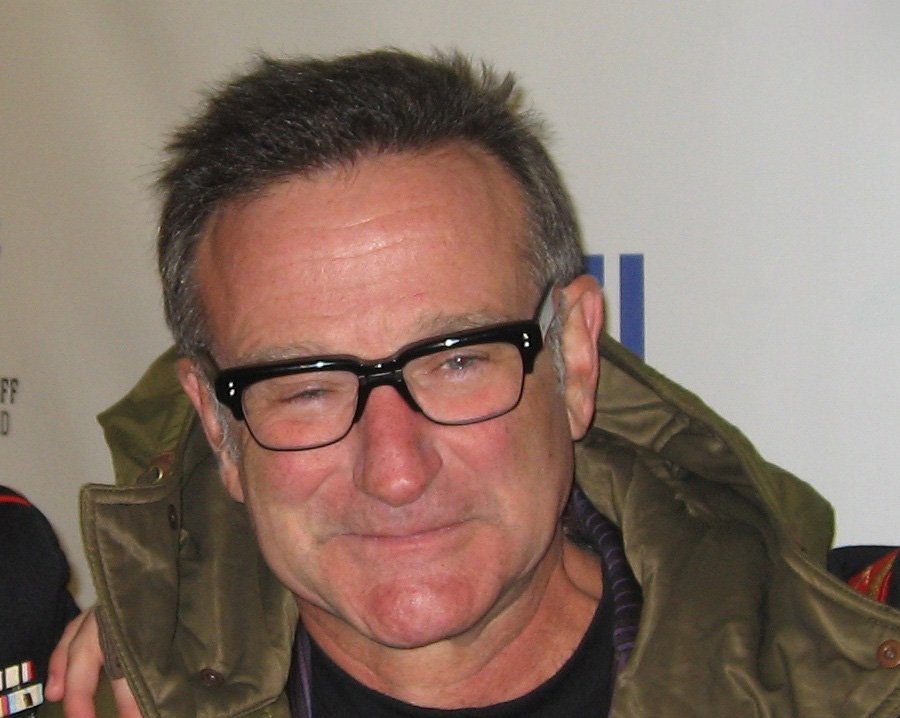 Portrait Photo of American actor and comedian Robin Williams.