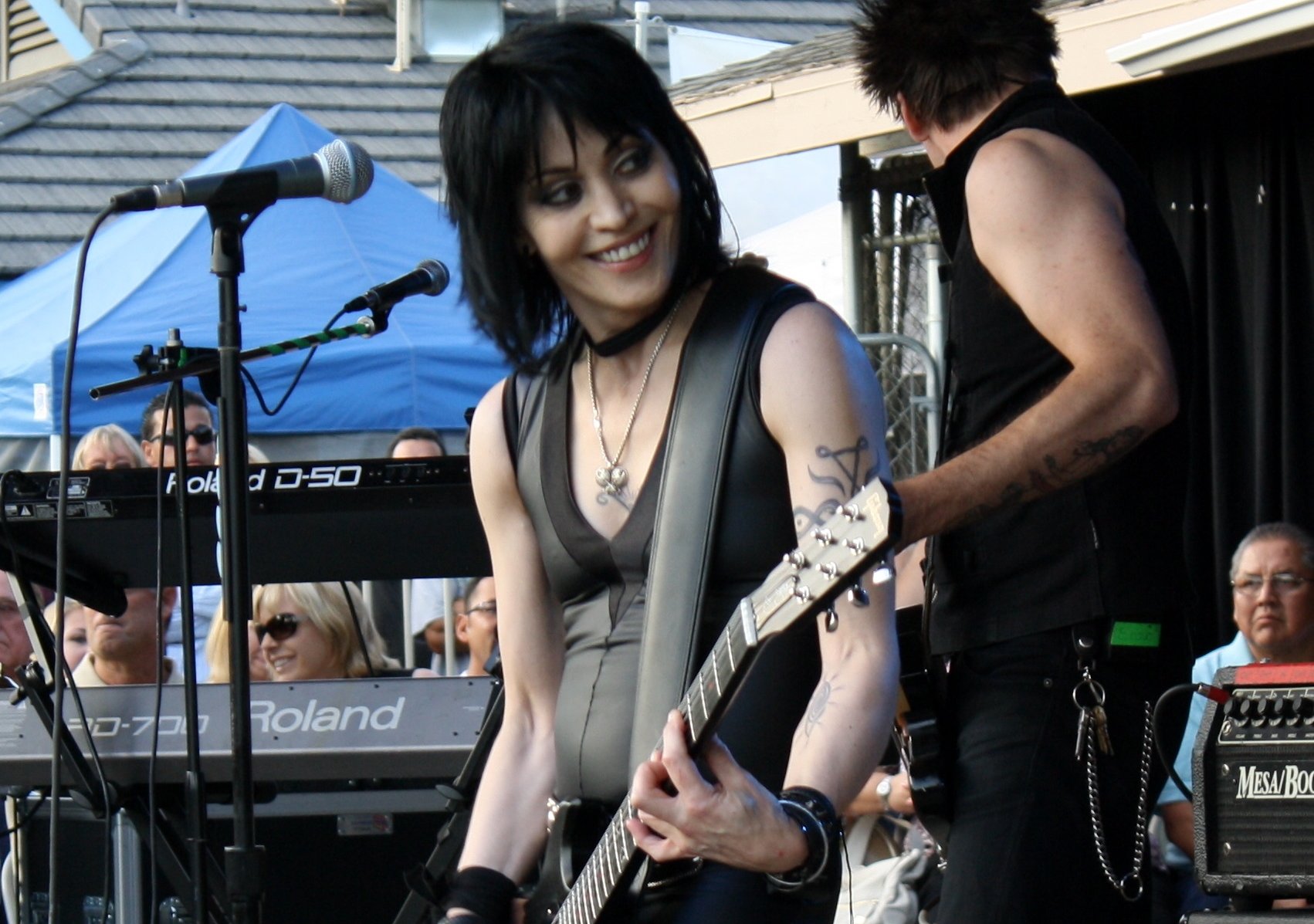 Joan Jett performing with The Blackhearts in Beaumont