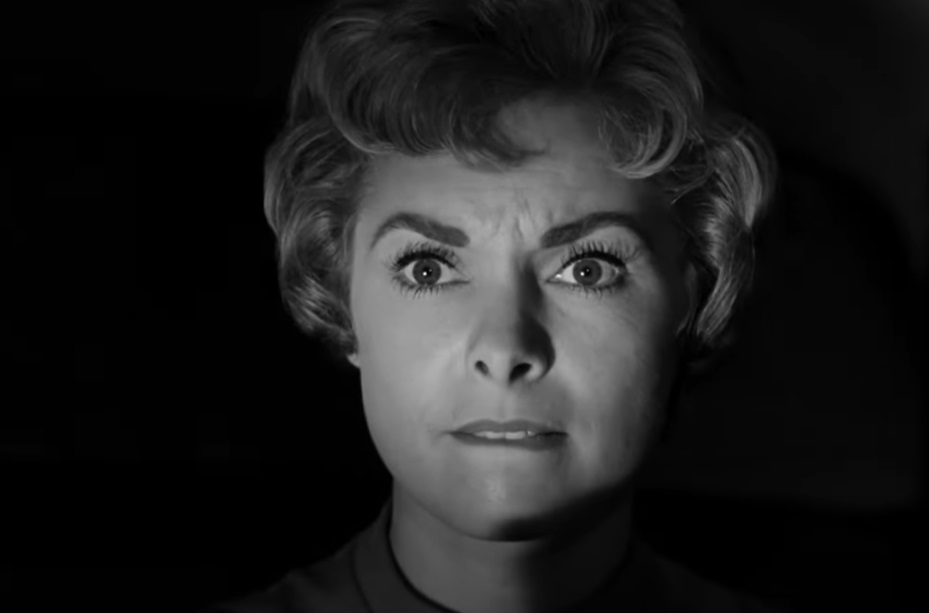 Screenshot from the movie Psycho (1960)