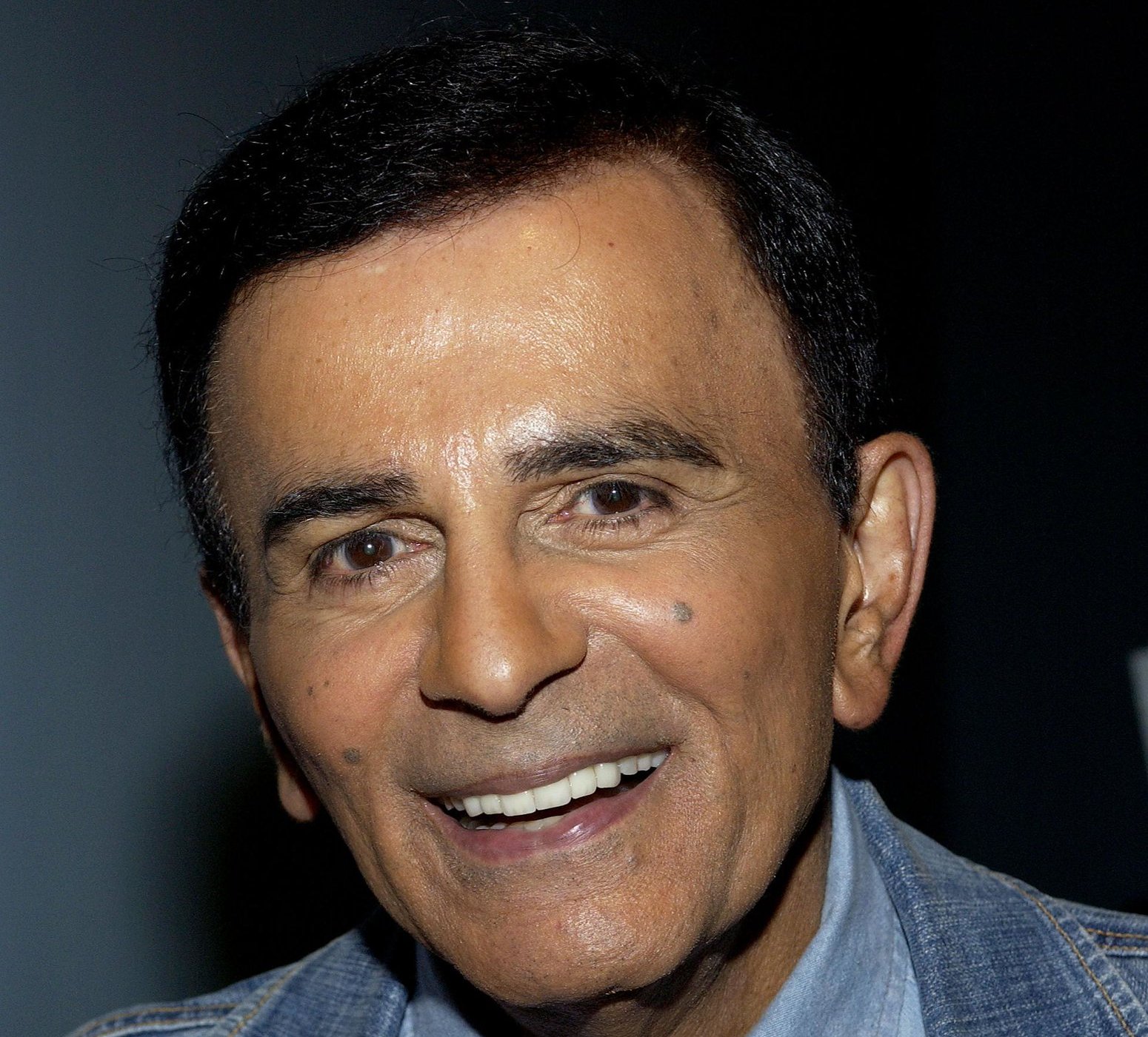 Portrait Photo of Casey Kasem in a blue shirt
