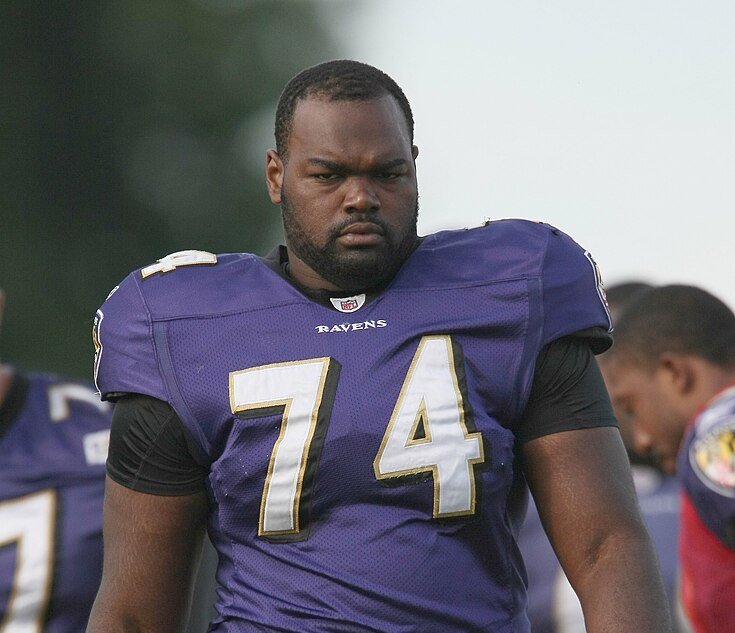 Portrait Photo of Michael Oher at Baltimore Ravens Training Camp