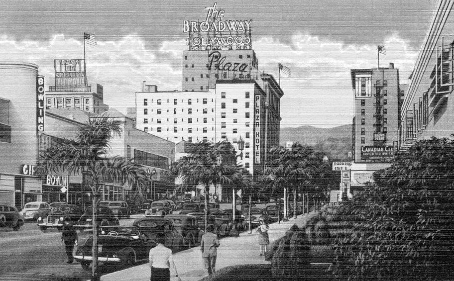 Vine St., Toward Hollywood Blvd., Hollywood, California