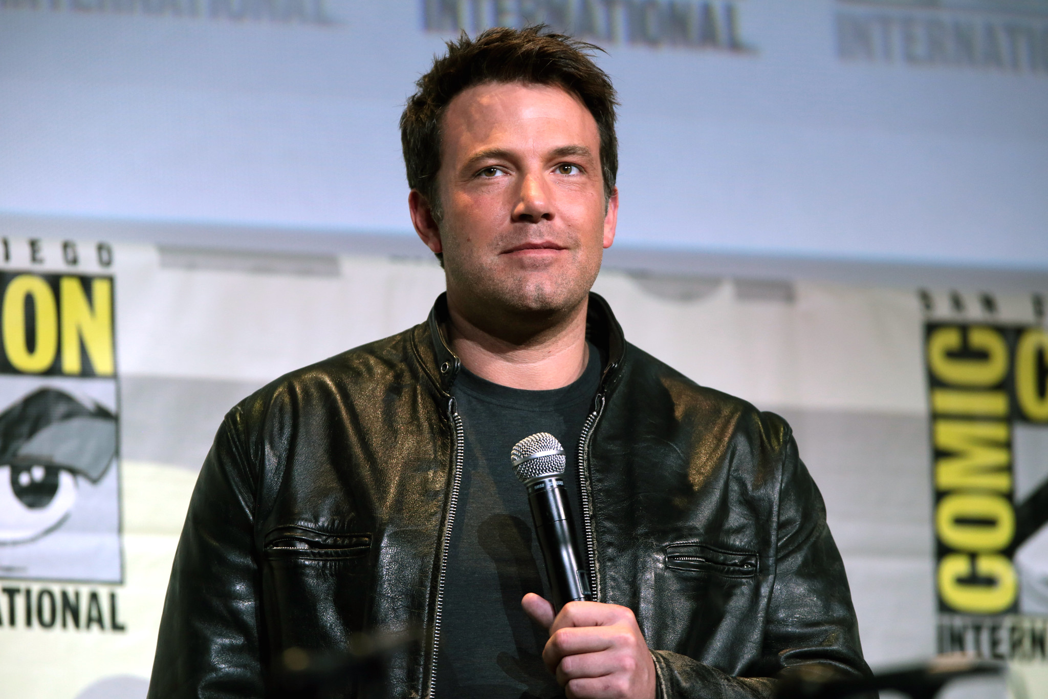 Ben Affleck speaking at the 2016 San Diego Comic Con International