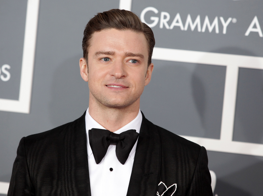 Justin Timberlake arrives to the 2013 Grammy Awards