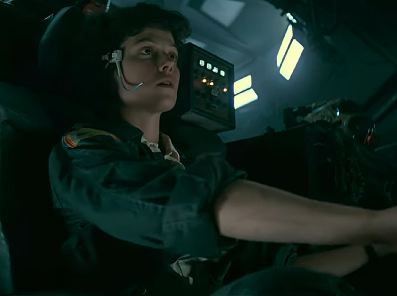 Screenshot of Sigourney Weaver as Ripley - from Alien (1979)