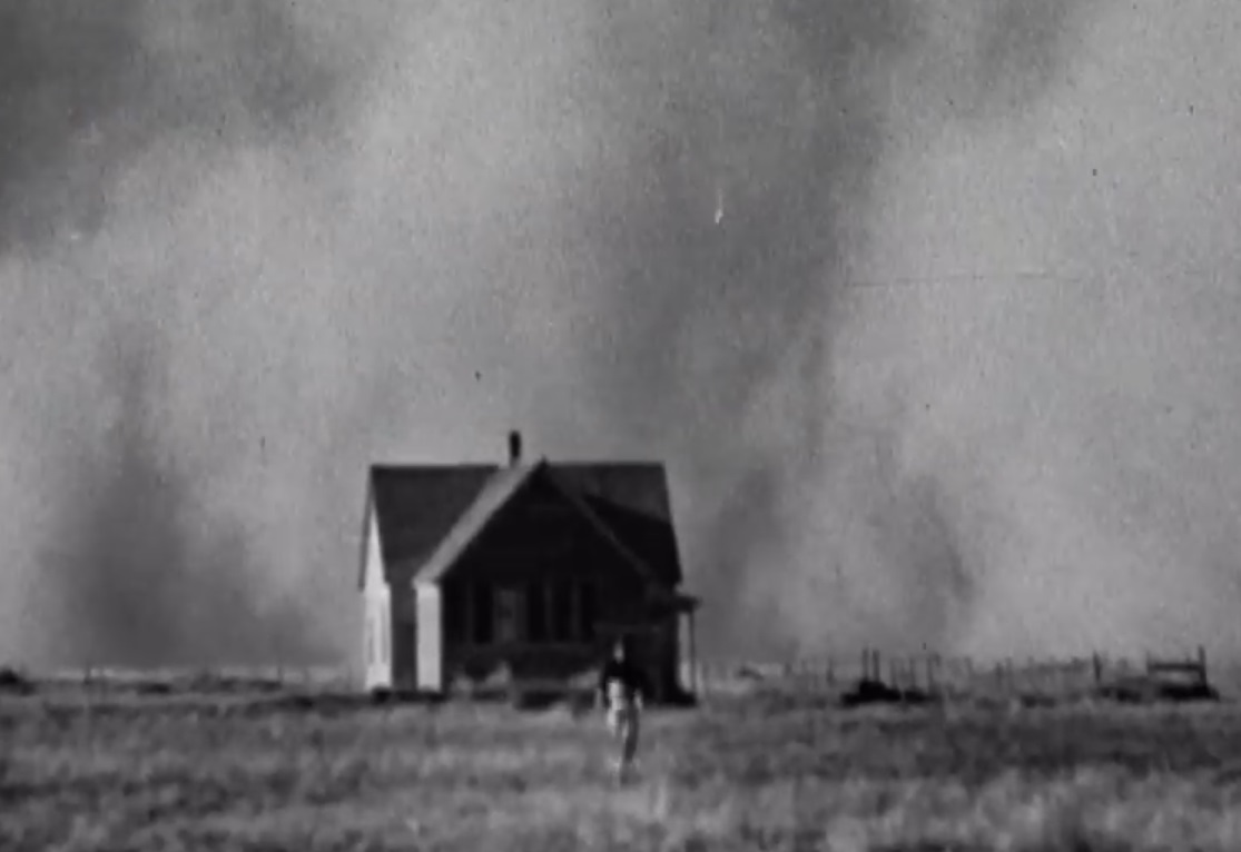 Screenshot from the American television documentary miniseries The Dust Bowl (2012)