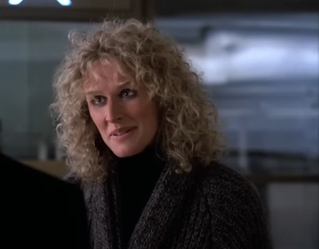 Screenshot of Glenn Close as Alex Forrest - from Fatal Attraction (1987)