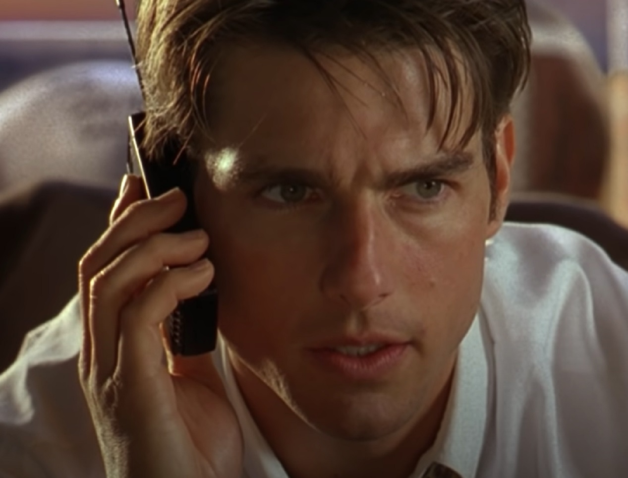 Screenshot of Tom Cruise as Jerry Maguire - from Jerry Maguire (1996)