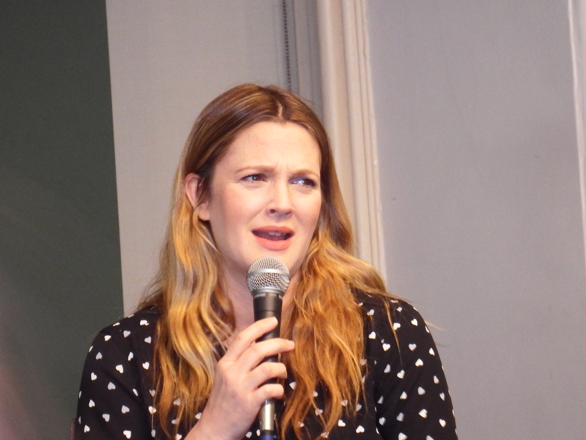 Drew Barrymore discussing her new book in NYC on 2-10-14