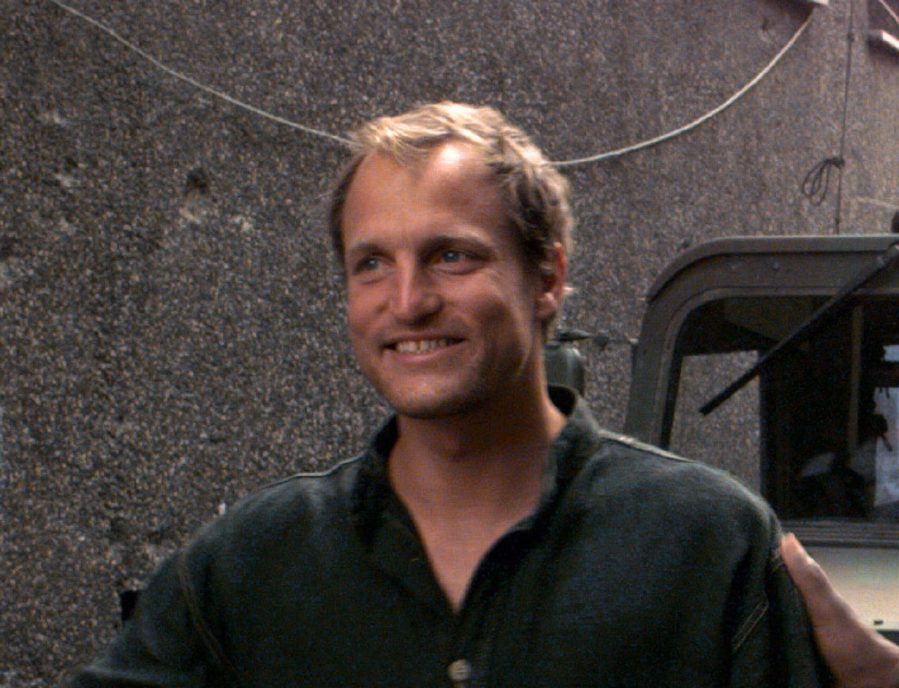 Actor Woody Harrelson smiling - 1996