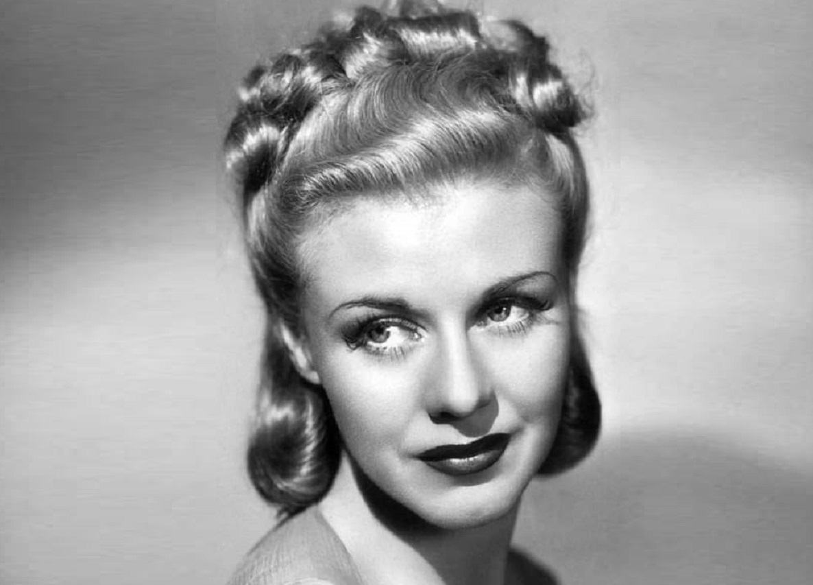 Headshot of Ginger Rogers, most likely the late 1930's