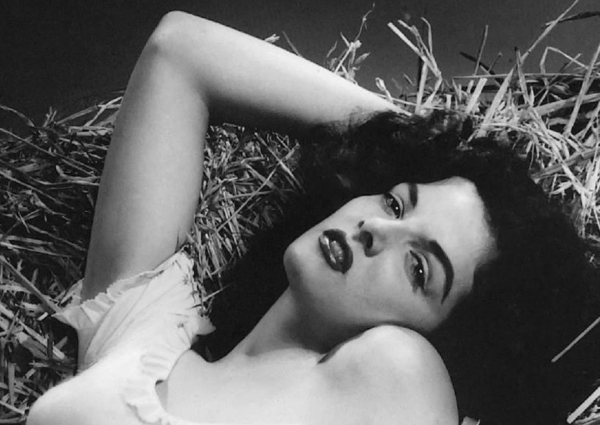 Cropped version of Jane Russell in The Outlaw.
