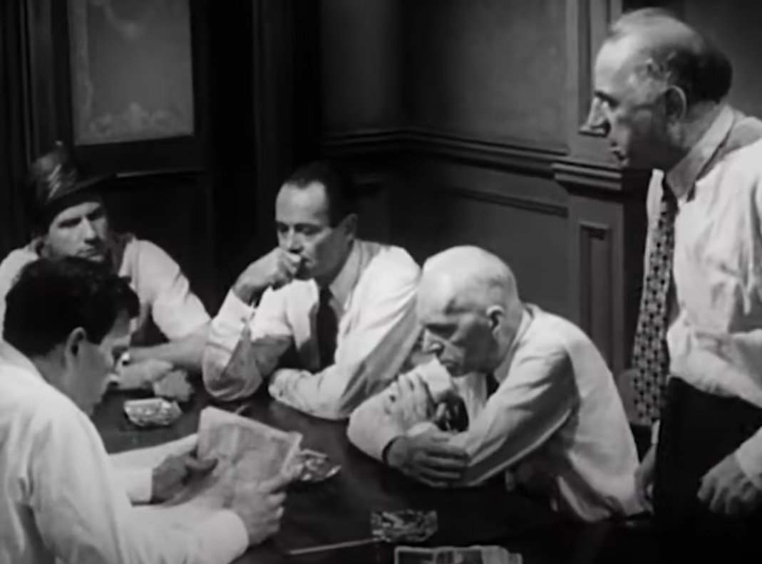 Screenshot from the movie 12 Angry Men (1957)
