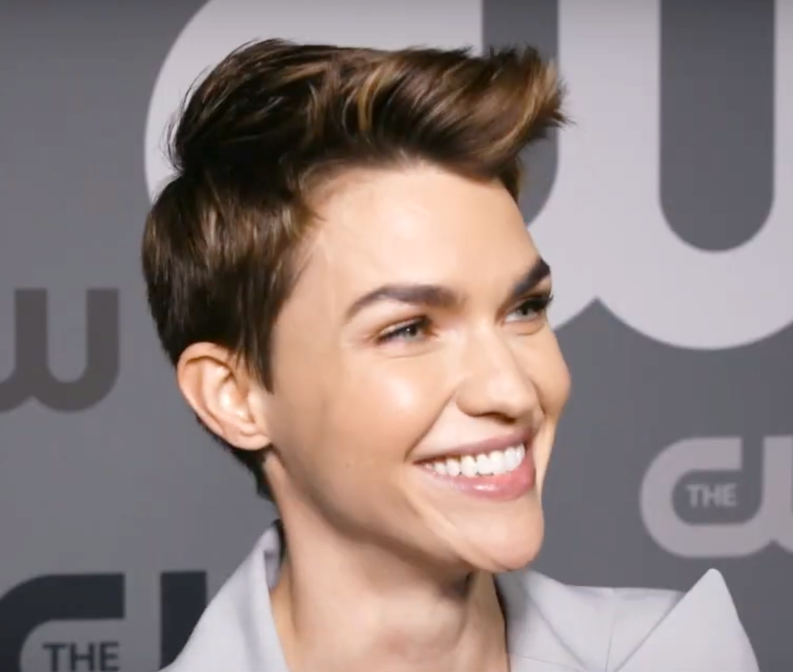Actress Ruby Rose in 2019 being interviewed by Adweek