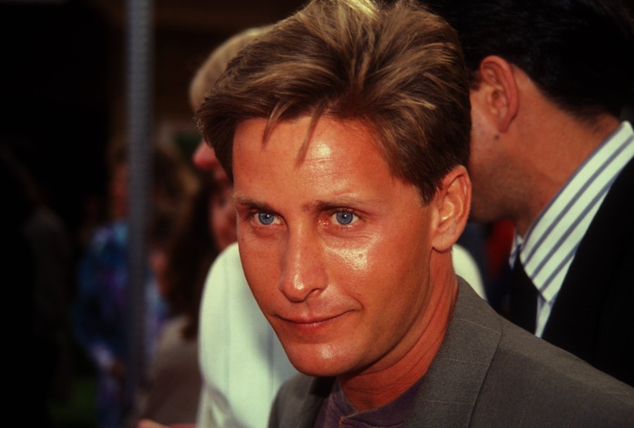 Portrait Photo of the Actor Emilio Estevez leaving Spago restaurant