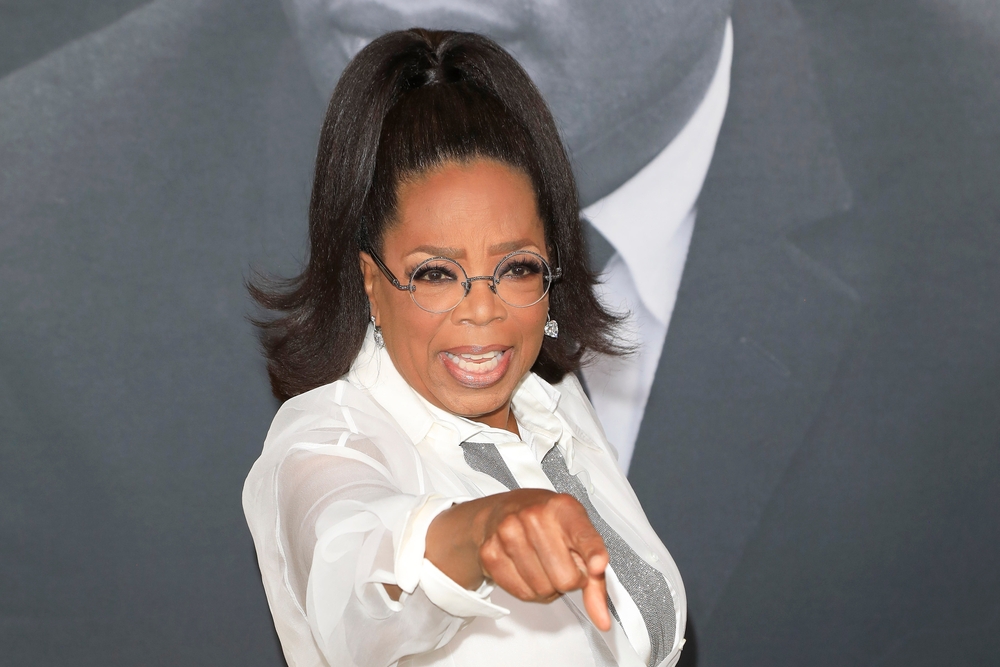 Oprah Winfrey in white top