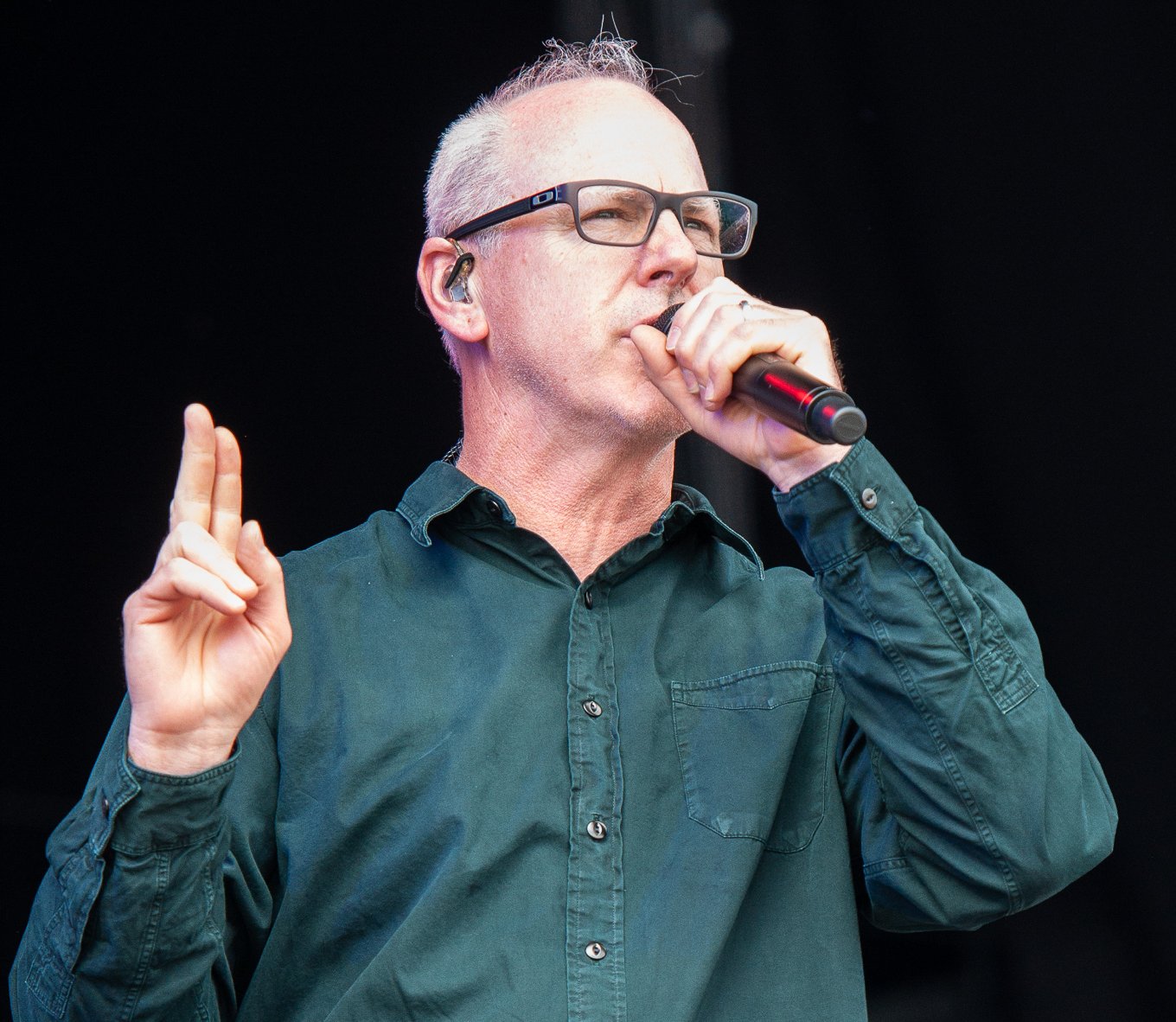 Portrait Photo of Greg Graffin performing with Bad Religio