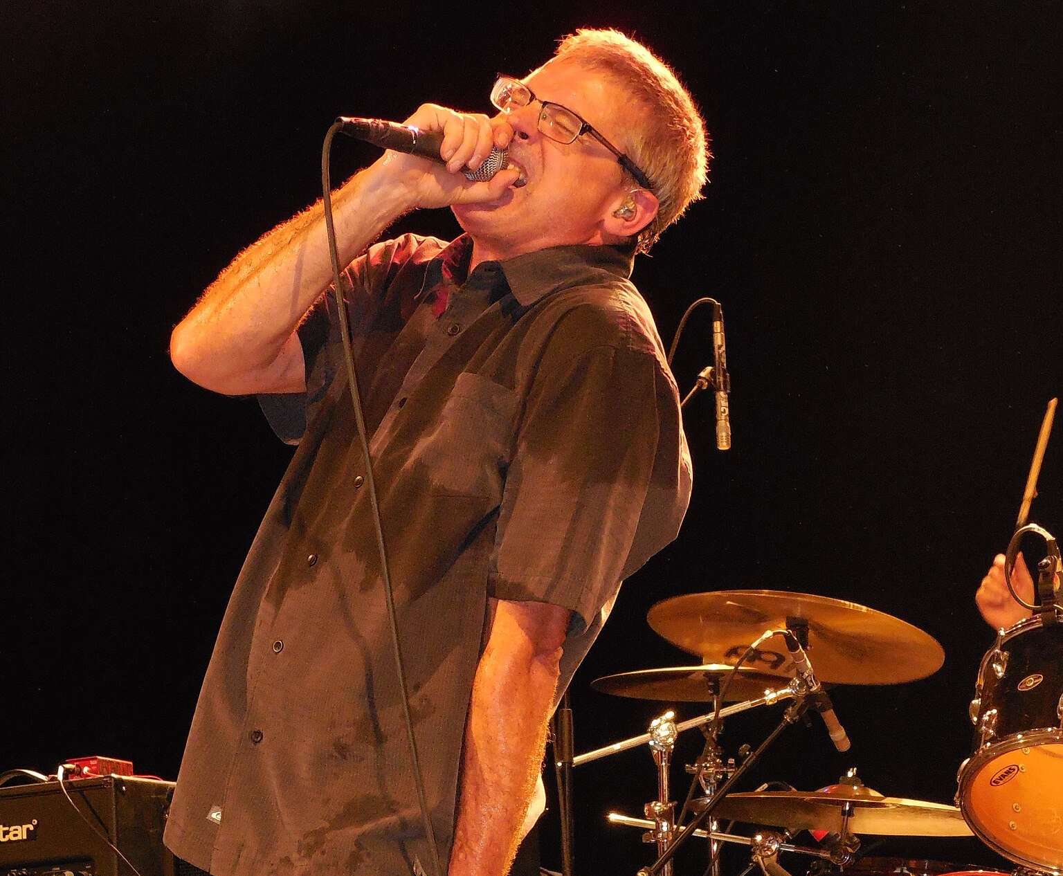 Milo Aukerman of the Descendents performing at the Fox Theater in Pomona