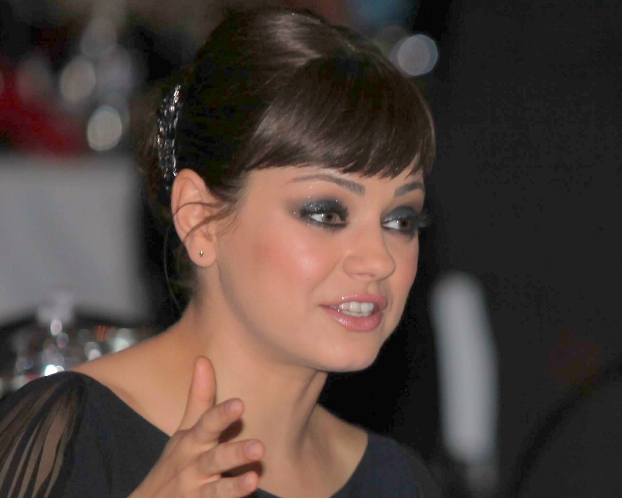 Mila Kunis attend the 236th Marine Corps birthday ball for 3rd Battalion in 2011.