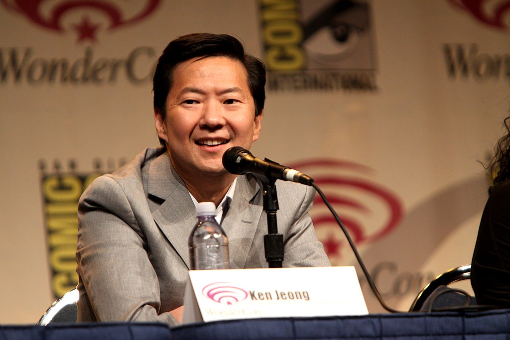 Ken Jeong speaking at the 2012 WonderCon in Anaheim, California