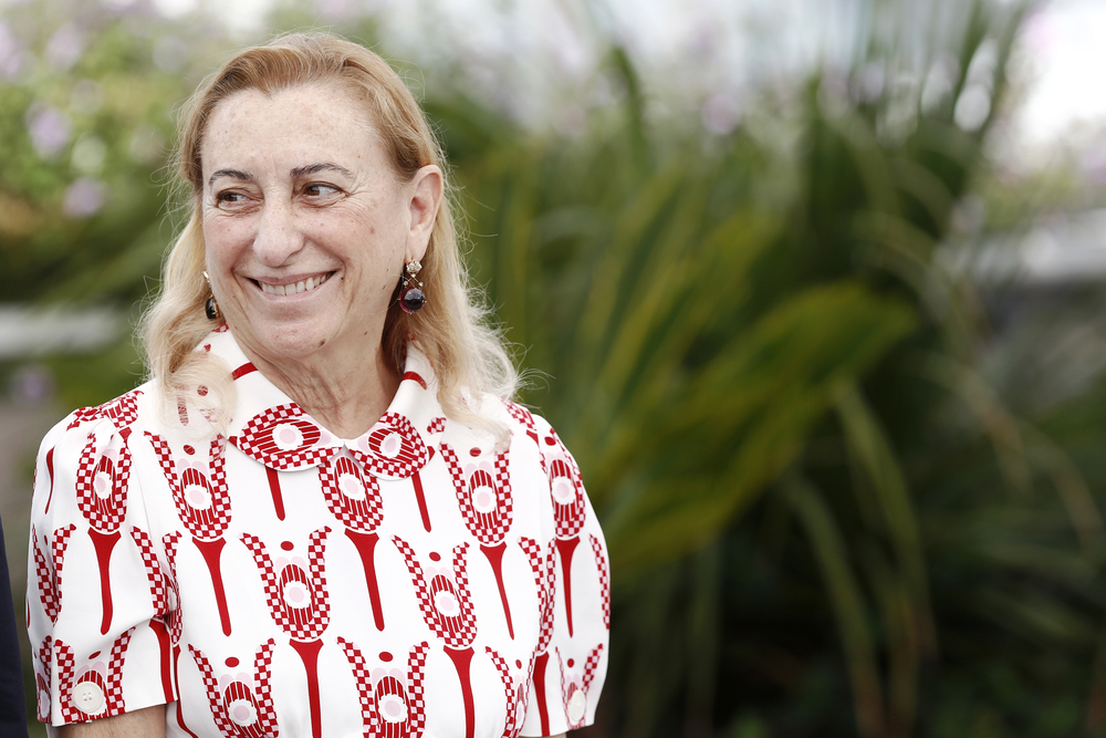 Miuccia Prada attends the 'Carne Y Arena' Photo-call during the 70th Cannes Film Festival