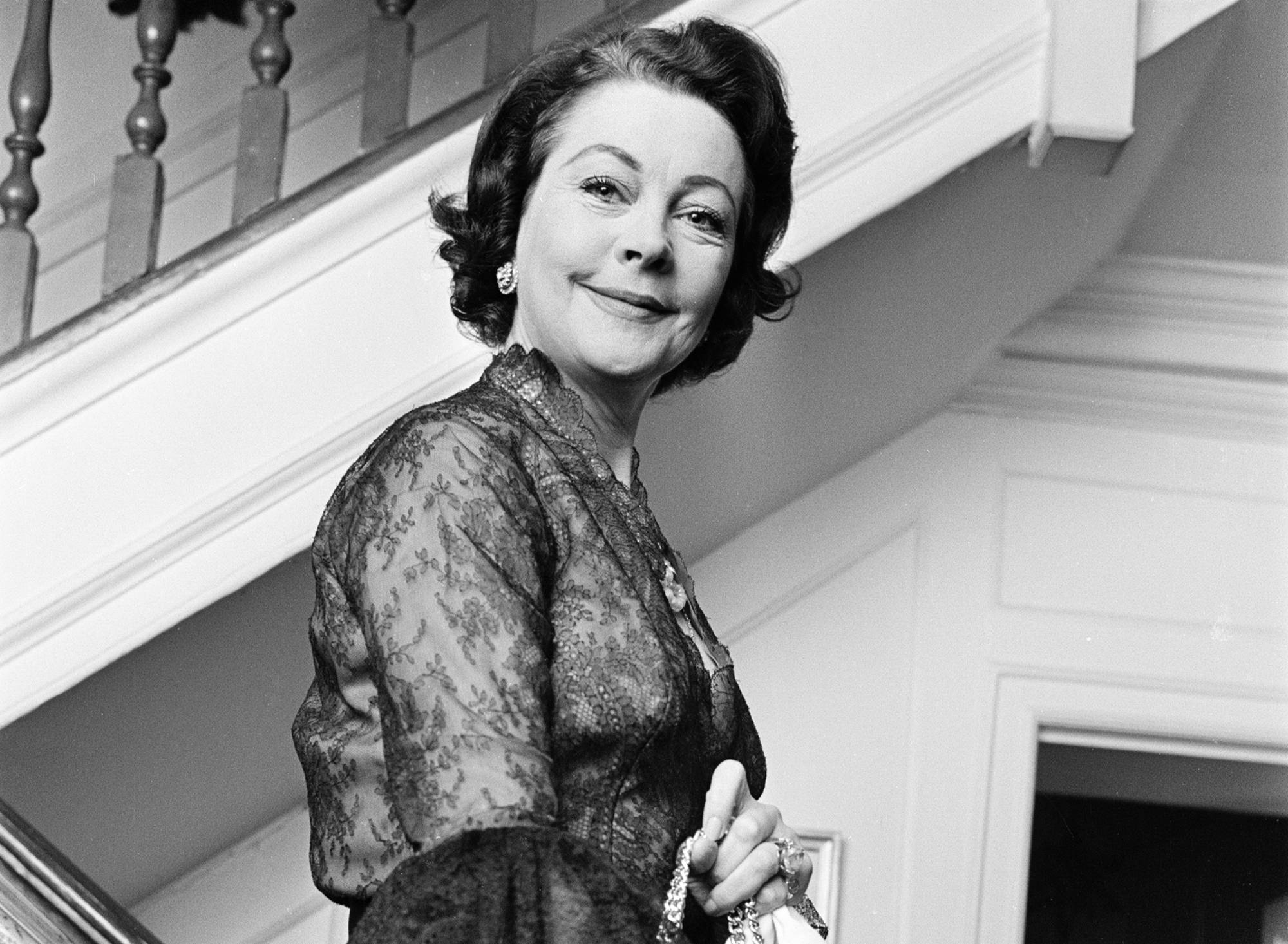 Vivien Leigh, stage and film actress, 3rd February 1965