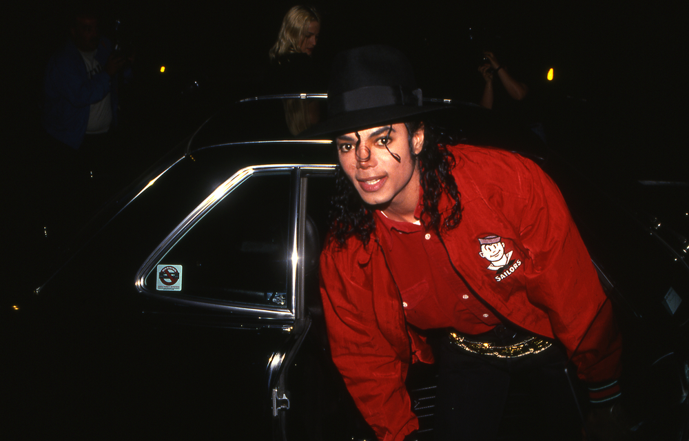 Michael Jackson arriving at a celebrity event