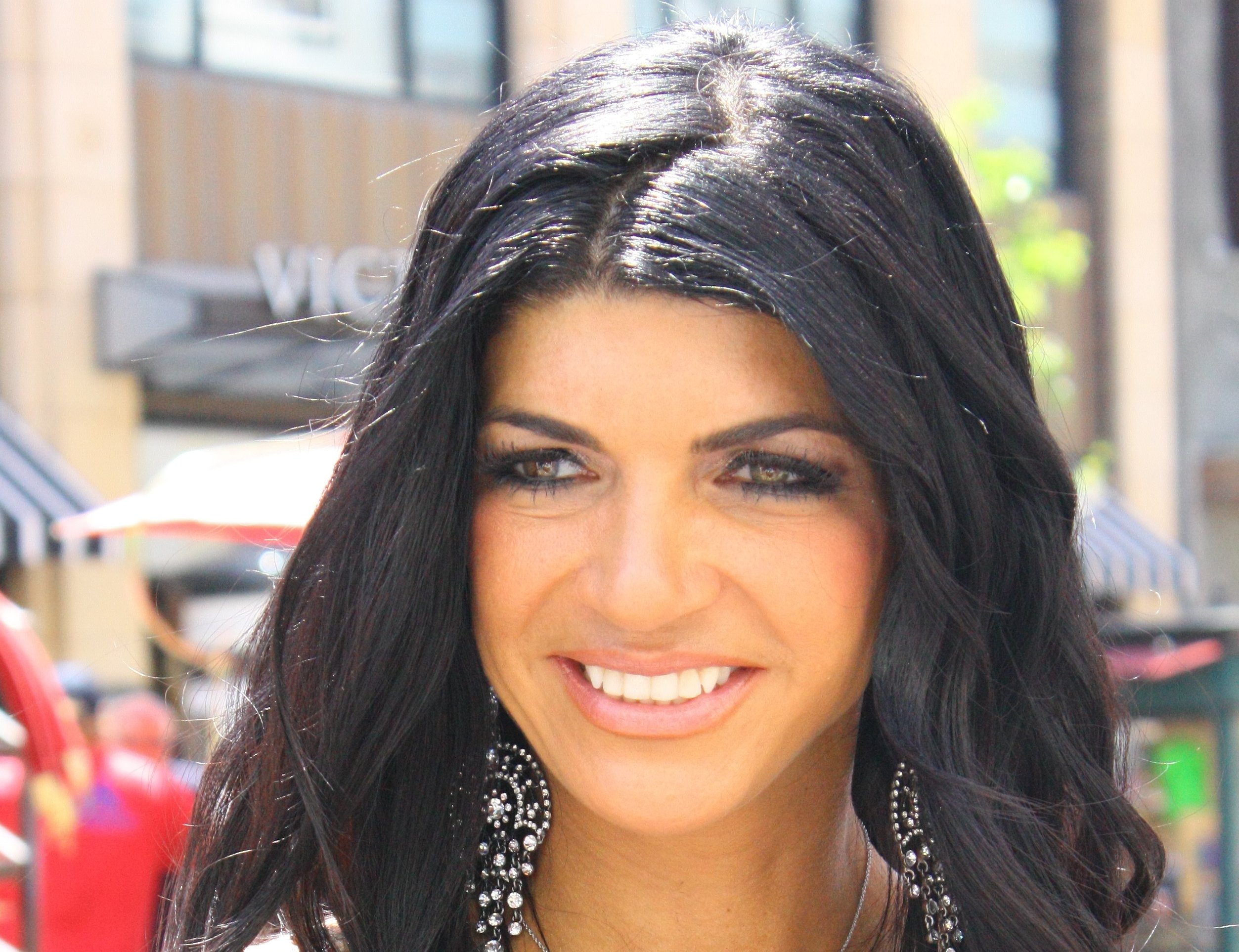 Reality tv star Teresa Guidice at The Grove for an appearance on the entertainment show