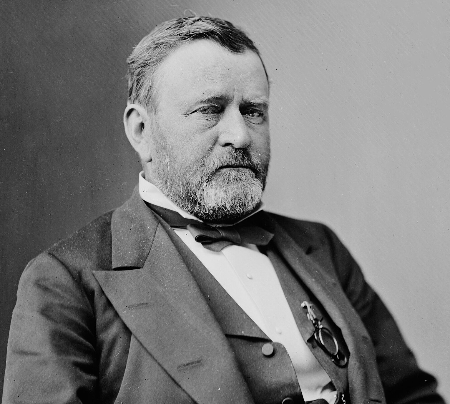 Grayscale Portrait Photo of Ulysses S. Grant 1870-1880