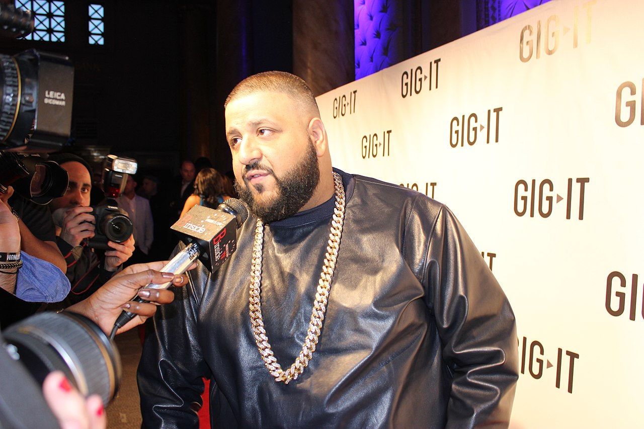 Dj Khaled being interviewed