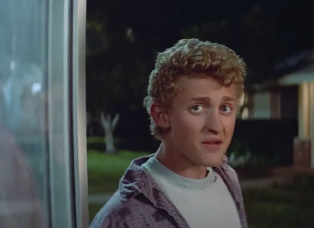 Screenshot from the movie Bill & Ted's Excellent Adventure (1989)