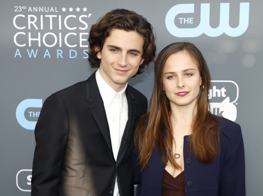 Timothee Chalamet and Pauline Chalamet at the 23rd Annual Critics' Choice Awards - 2018.