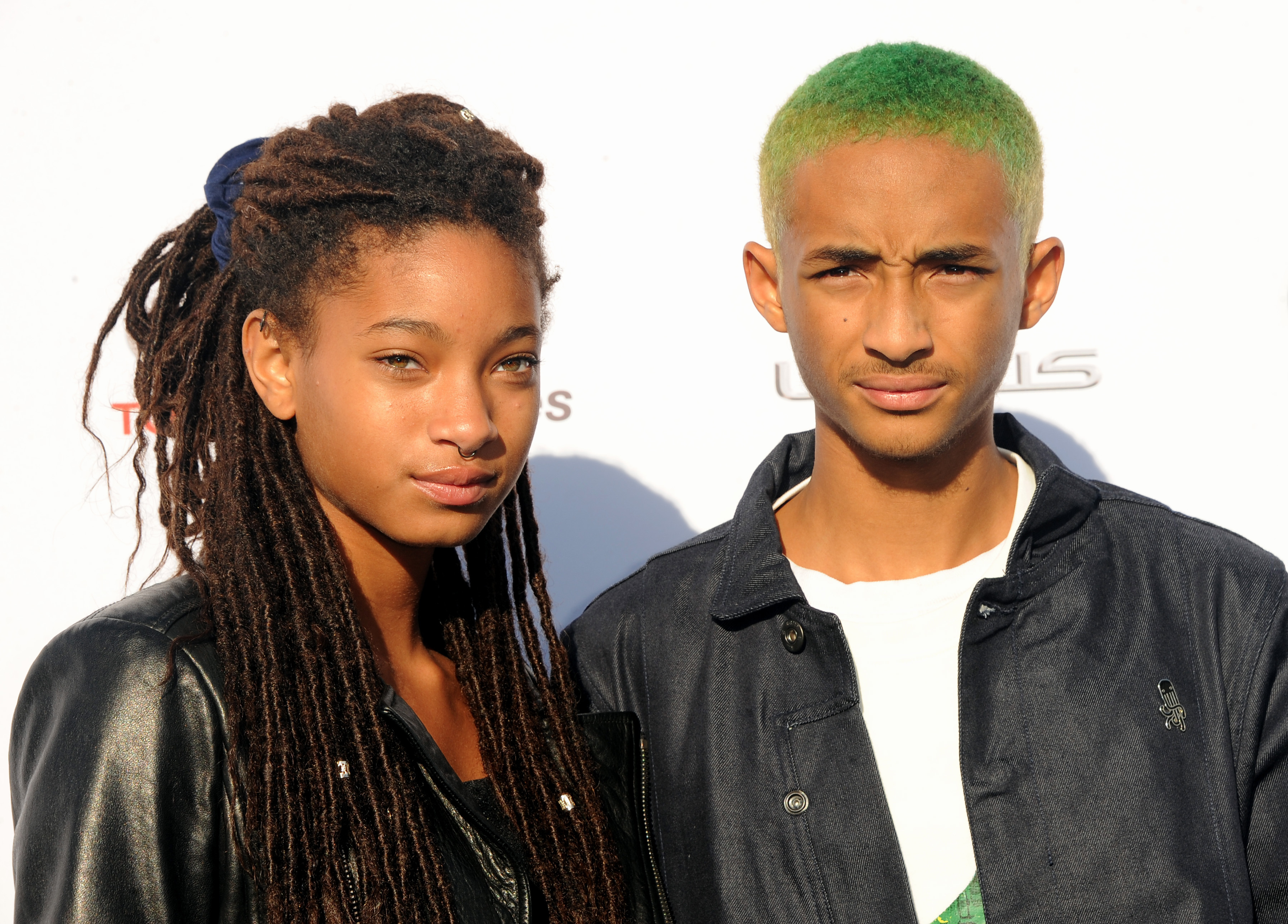 Willow Smith and Jaden Smith at the Environmental Media Association's 27th Annual EMA Awards held at the Barker Hangar in Santa Monica - 2017