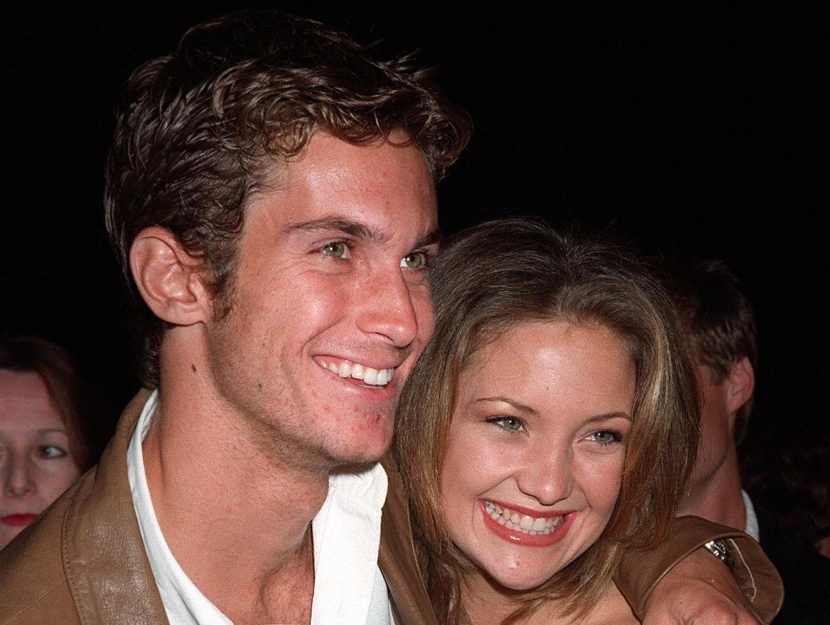 OLIVER & KATIE (KATE) HUDSON at premiere of TV movie,