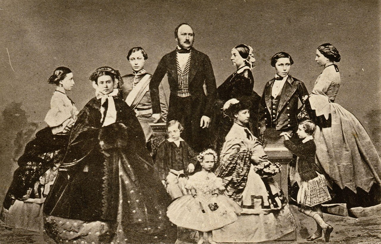 Queen Victoria And Their Children - circa 1861