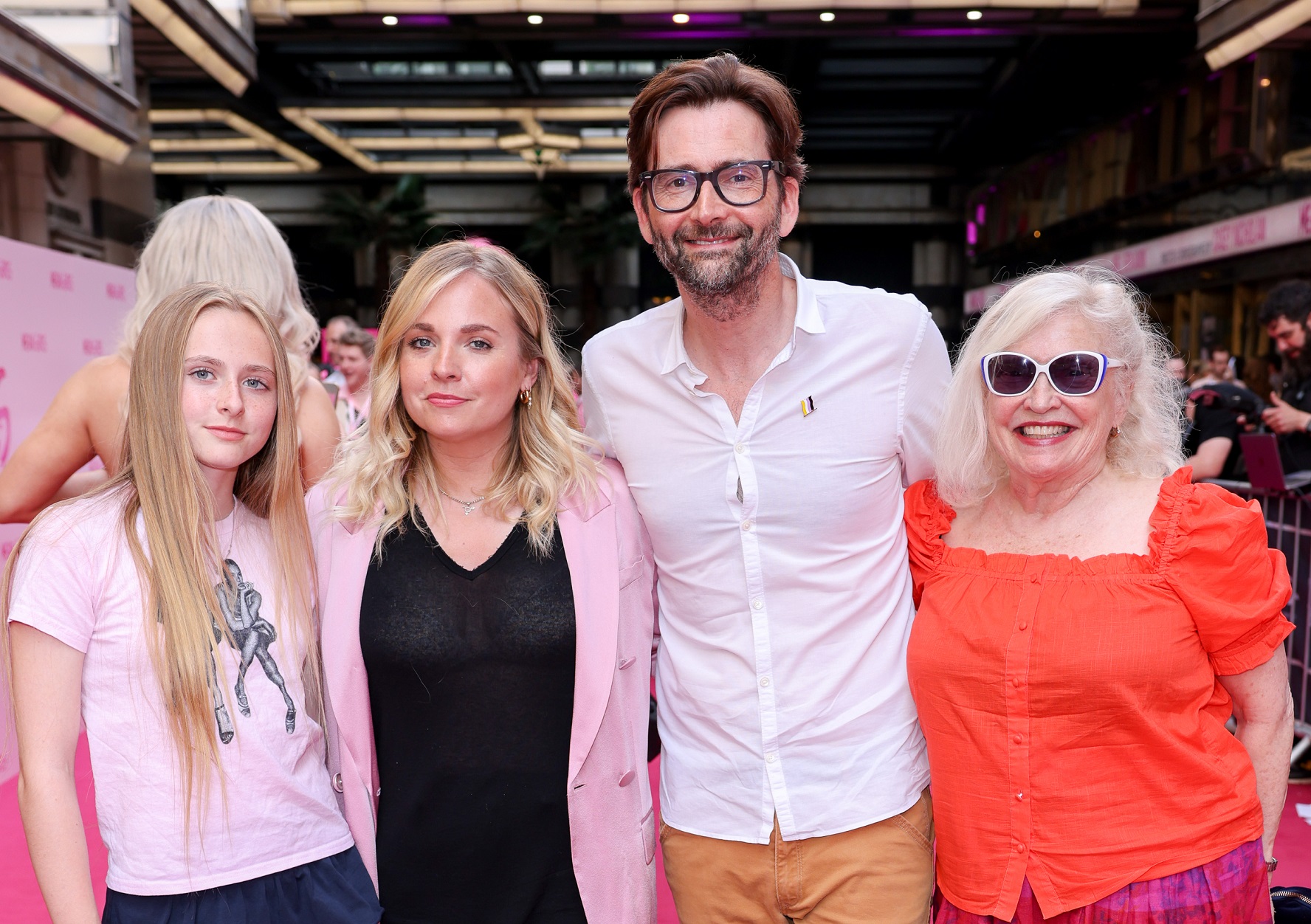 (L to R) Olive Tennant, Georgia Tennant, David Tennant and Sandra Dickinson attend the gala premiere performance - 2024