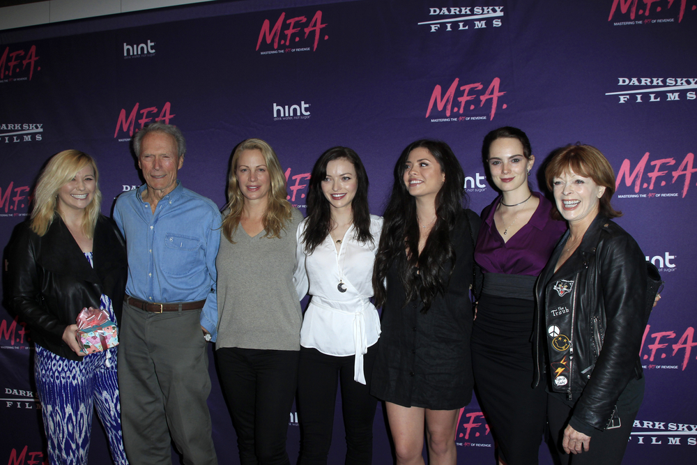 Clint Eastwood, and family - 2017