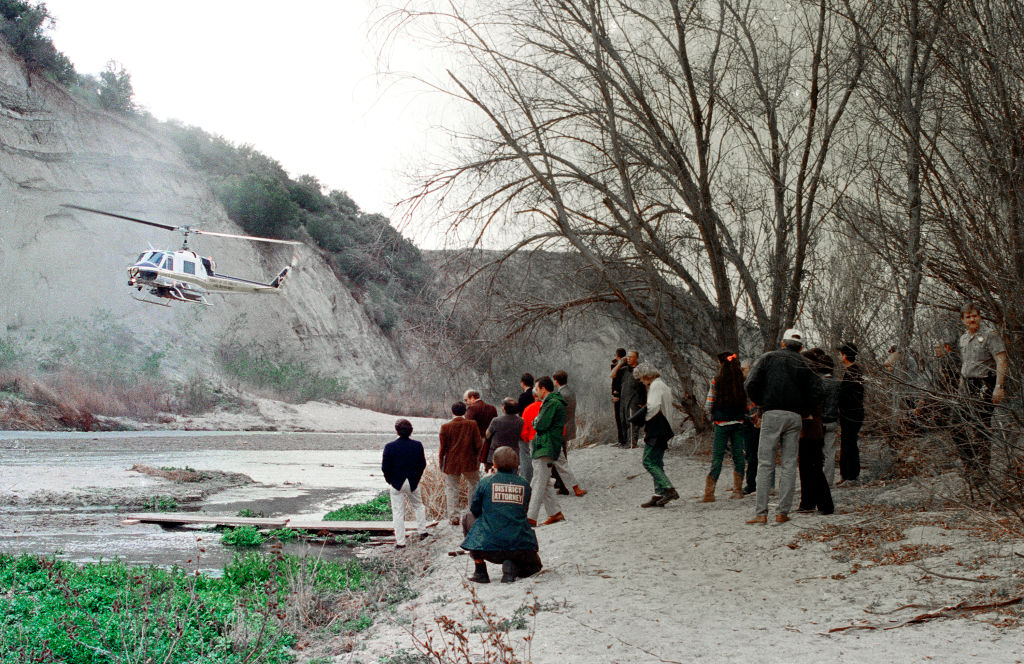 Director John Landis on-site of Helicopter Crash Deaths