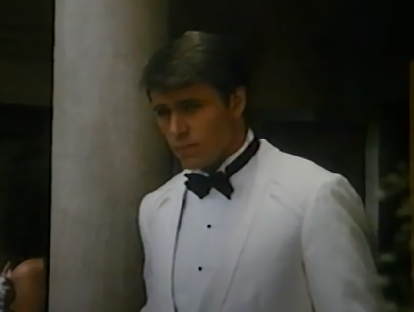 Jon-Erik Hexum wearing a tuxedo
