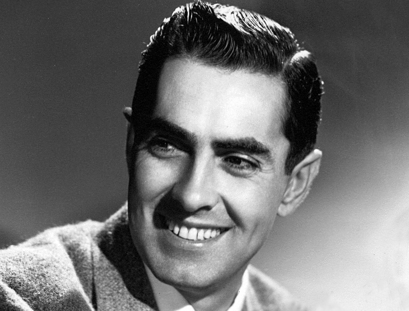 Tyrone Power in suit