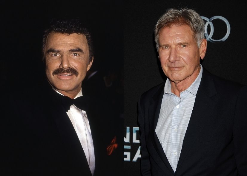 Burt Reynolds and Harrison Ford