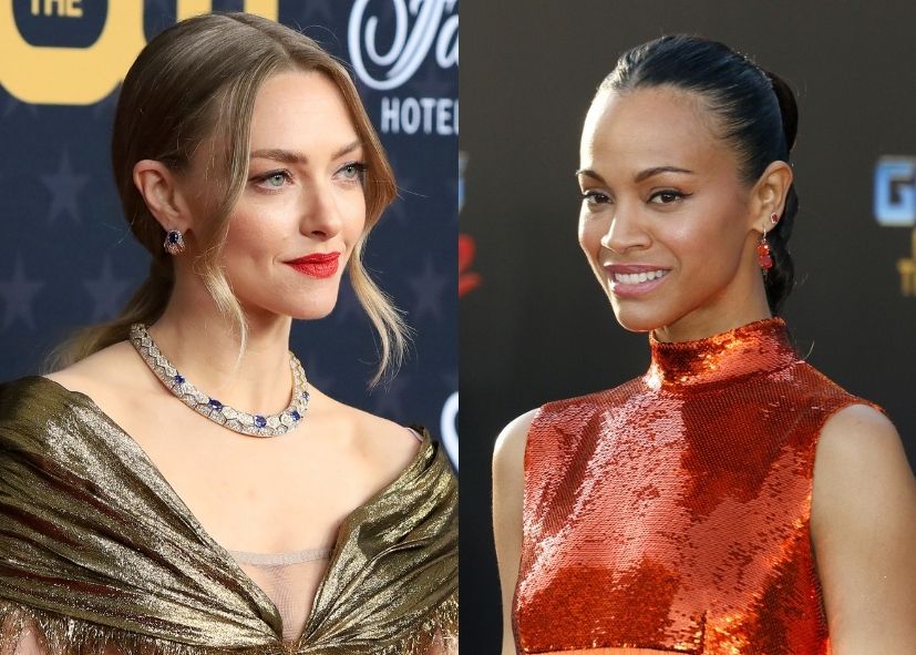 Amanda Seyfried and Zoe Saldana