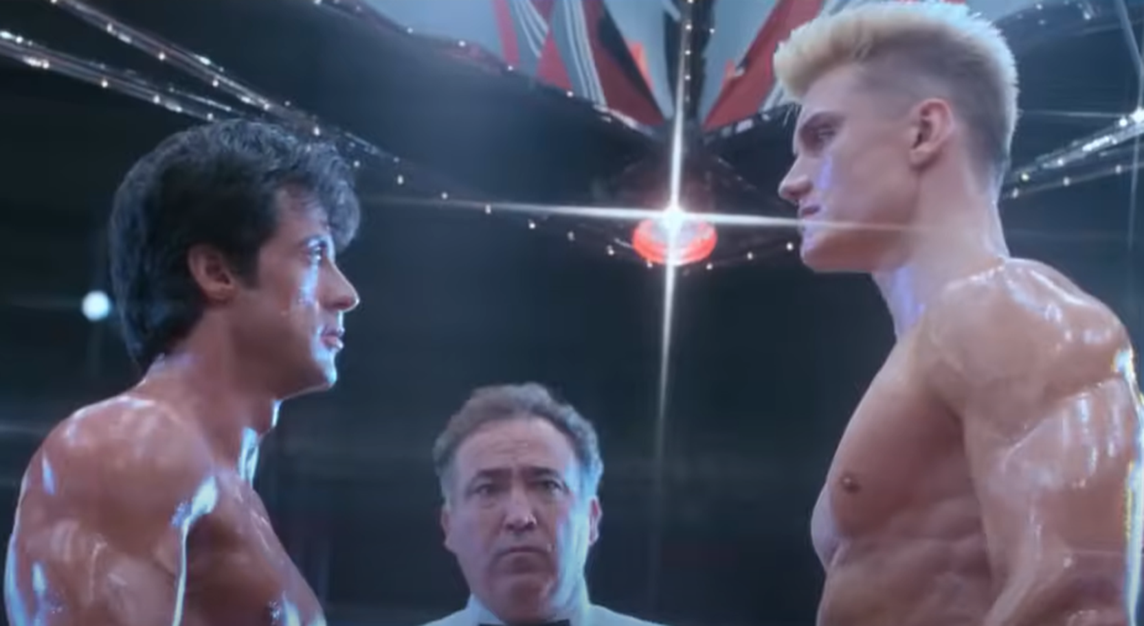 Screenshot of Sylvester Stallone from - Rocky IV (1985)