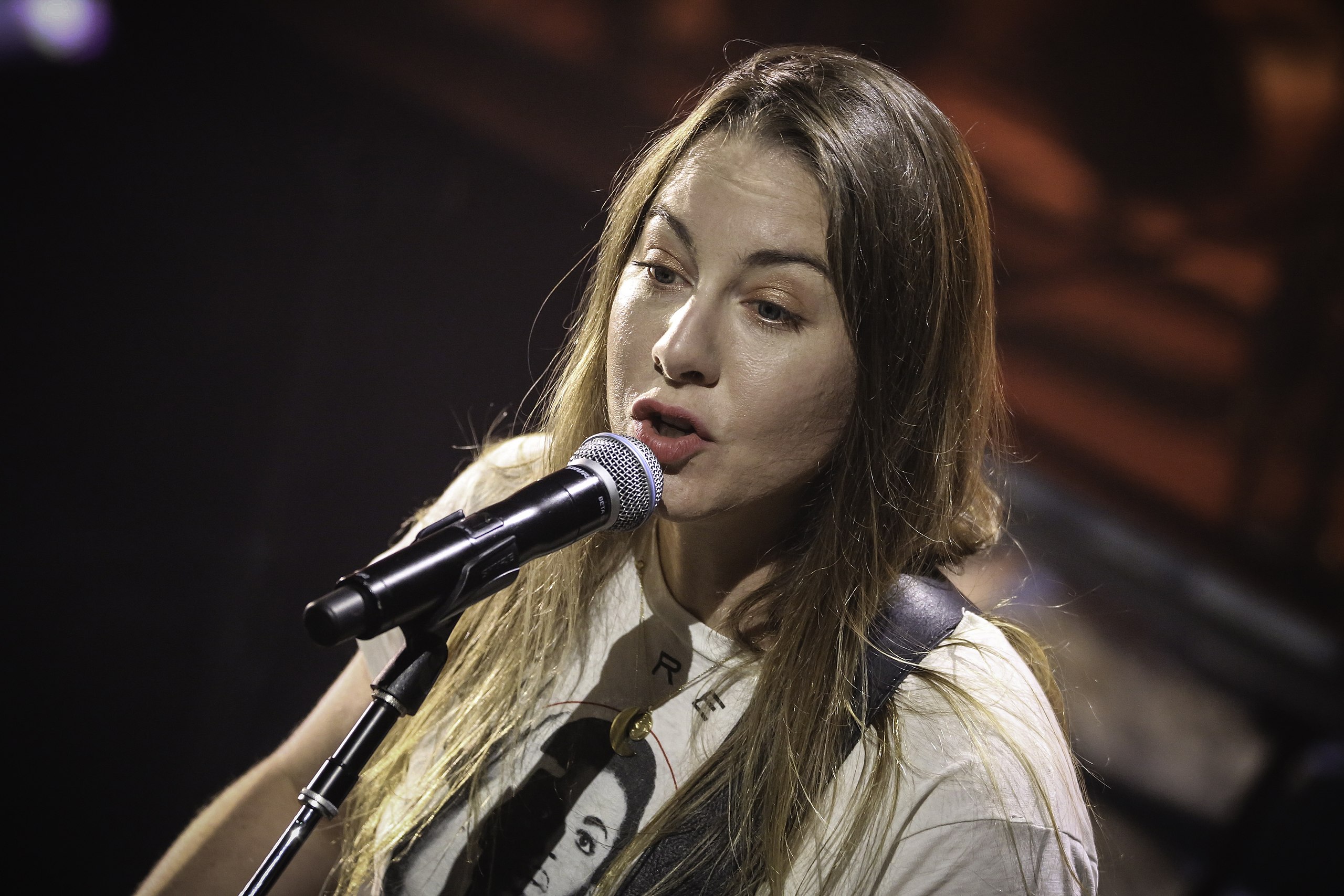 Este Haim of Haim at the Palace Theatre in 2018