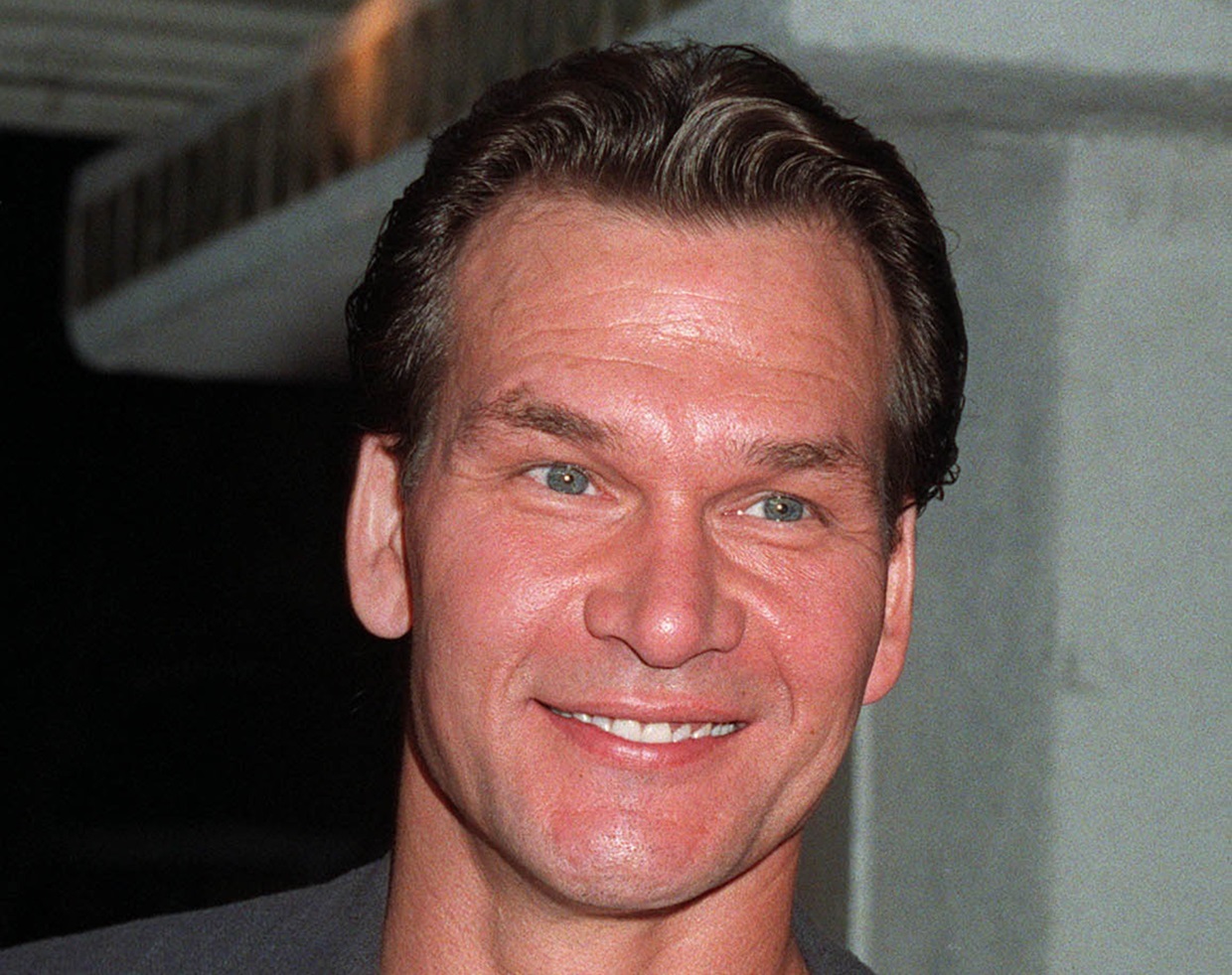 PATRICK SWAYZE at the premiere, in Los Angeles, of Demi Moore's new movie, 