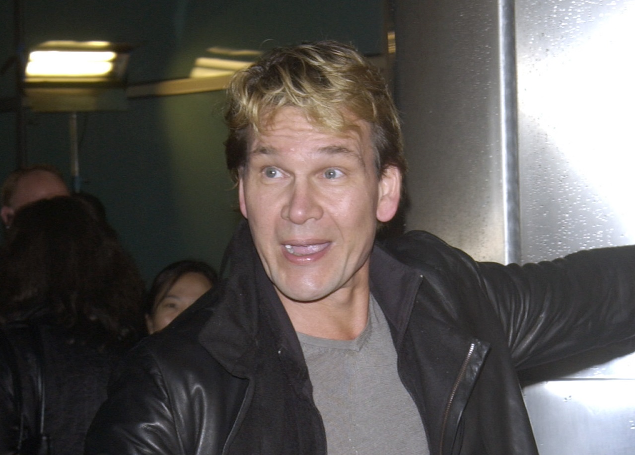 PATRICK SWAYZE at the world premiere, in Hollywood, of Dark Blue. 12FEB2003.