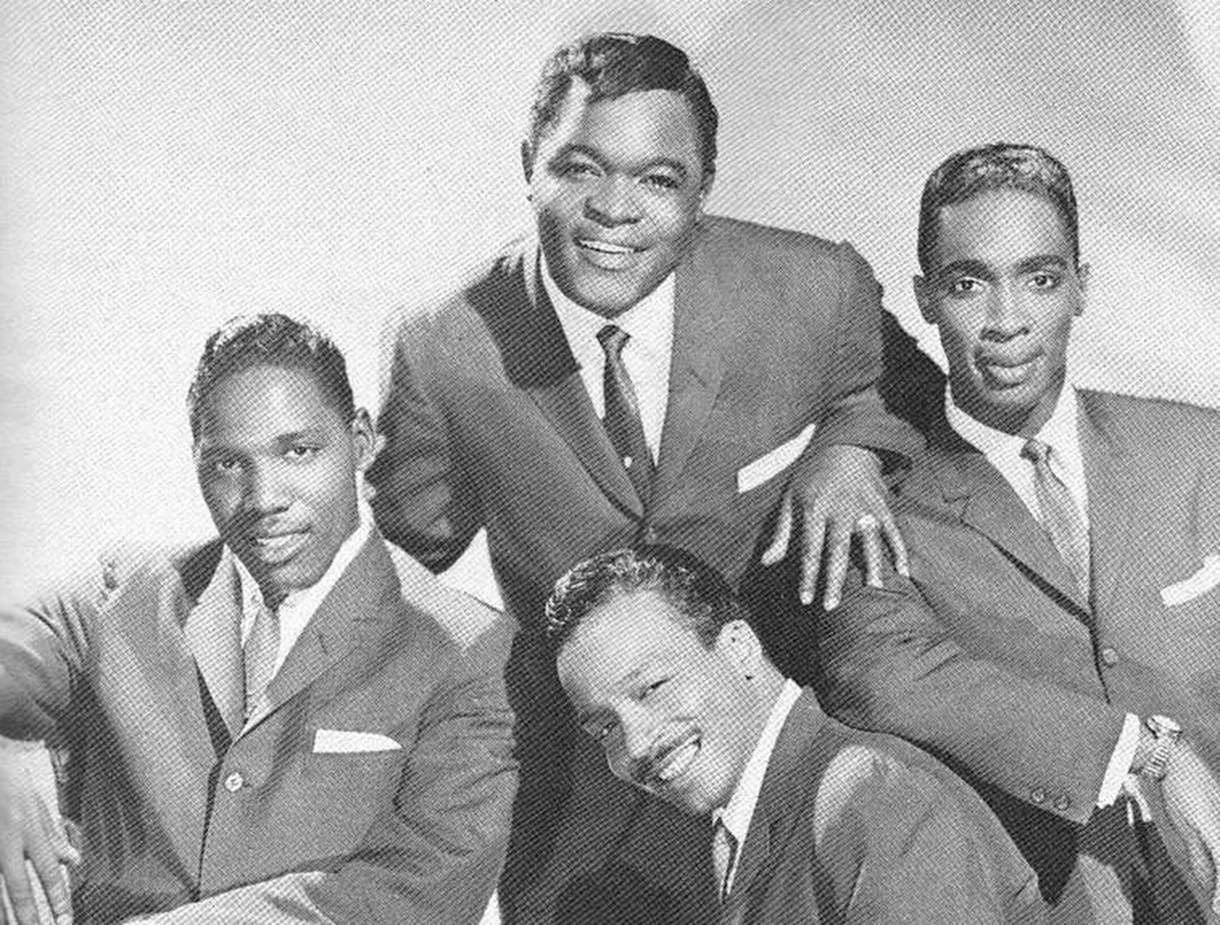 Photo of the vocal group The Drifters - 1961